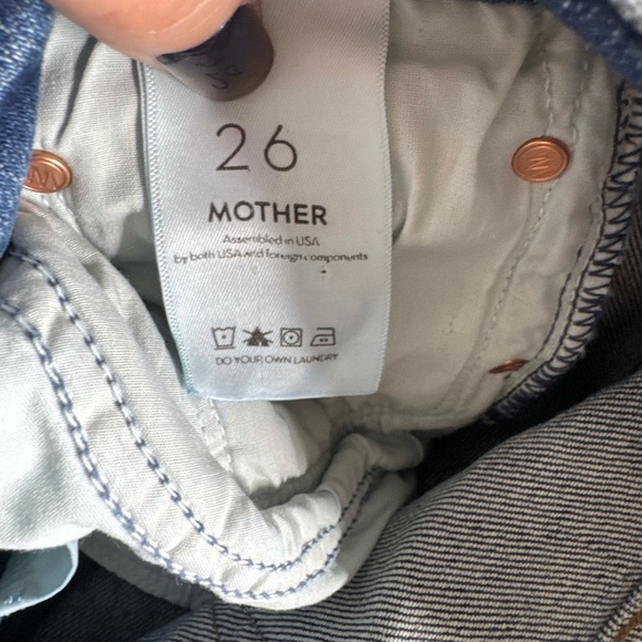 Mother Superior Scrapper Ankle Jeans Cowboys Don't Cry - Picture 14 of 16